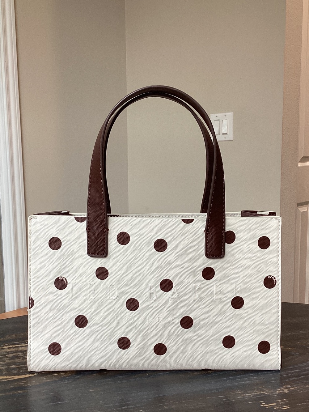 Ted Baker The Icon Suricon Small Polka Dot Top Handle Tote Bag